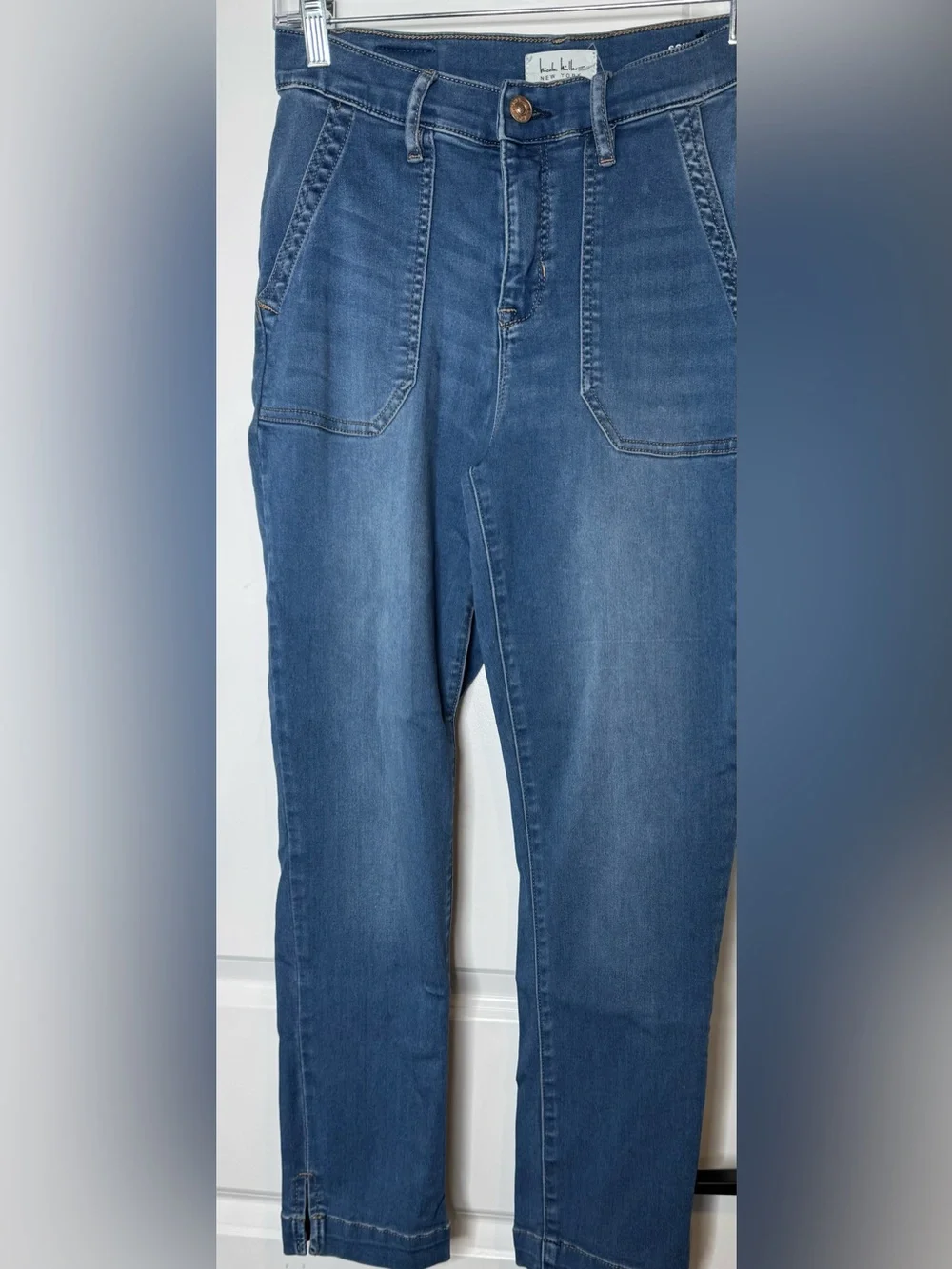 Nicole miller New York Soho High-Rise Ankle Slim Jeans stretch cotton blend sz 8 - Picture 1 of 4